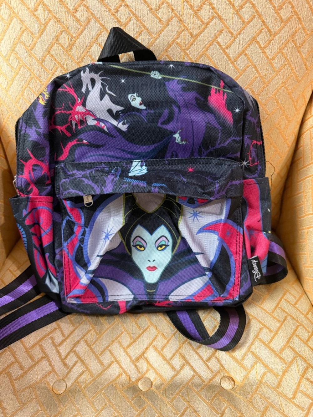 Disney Maleficent Mini Backpack in Purple, Black & Pink
